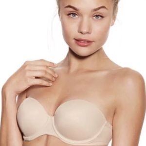 Victoria’s Secret strapless bra 32b tan nude pre